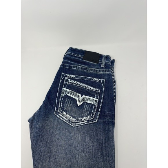 GS-115 Doheny Slim Fit Jeans Thick Stitch Distressed Men's Jeans Size 32x31 - Picture 12 of 12